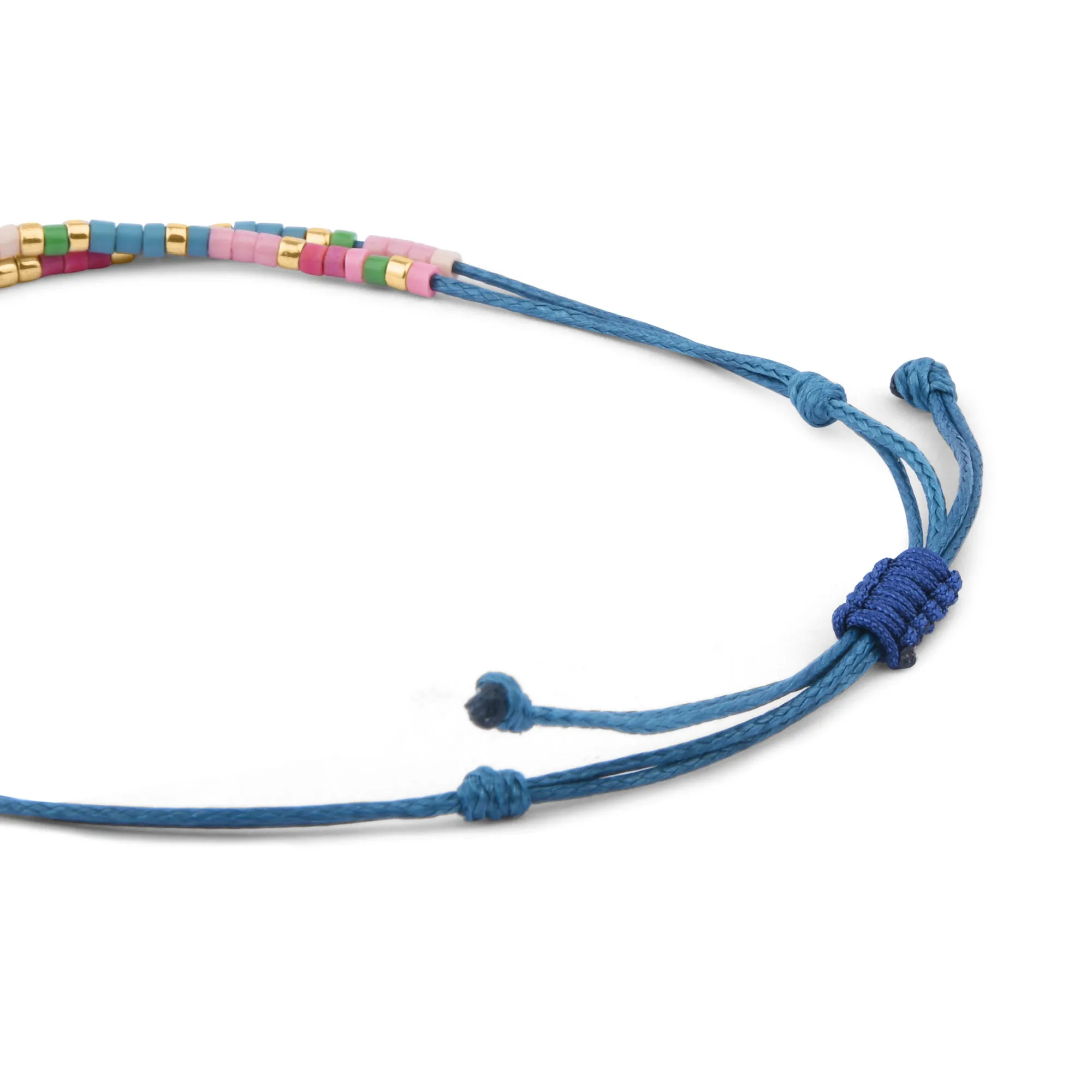 Accessorize London Women's Z Real Gold Plated Multi Fine Beaded Friendship Bracelet