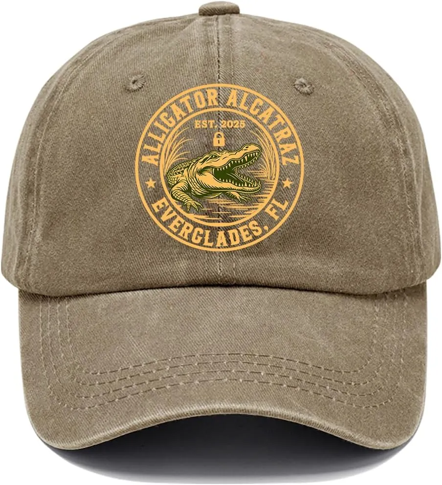 Alligator Alcatraz Hat Alligator Alcatraz Cap