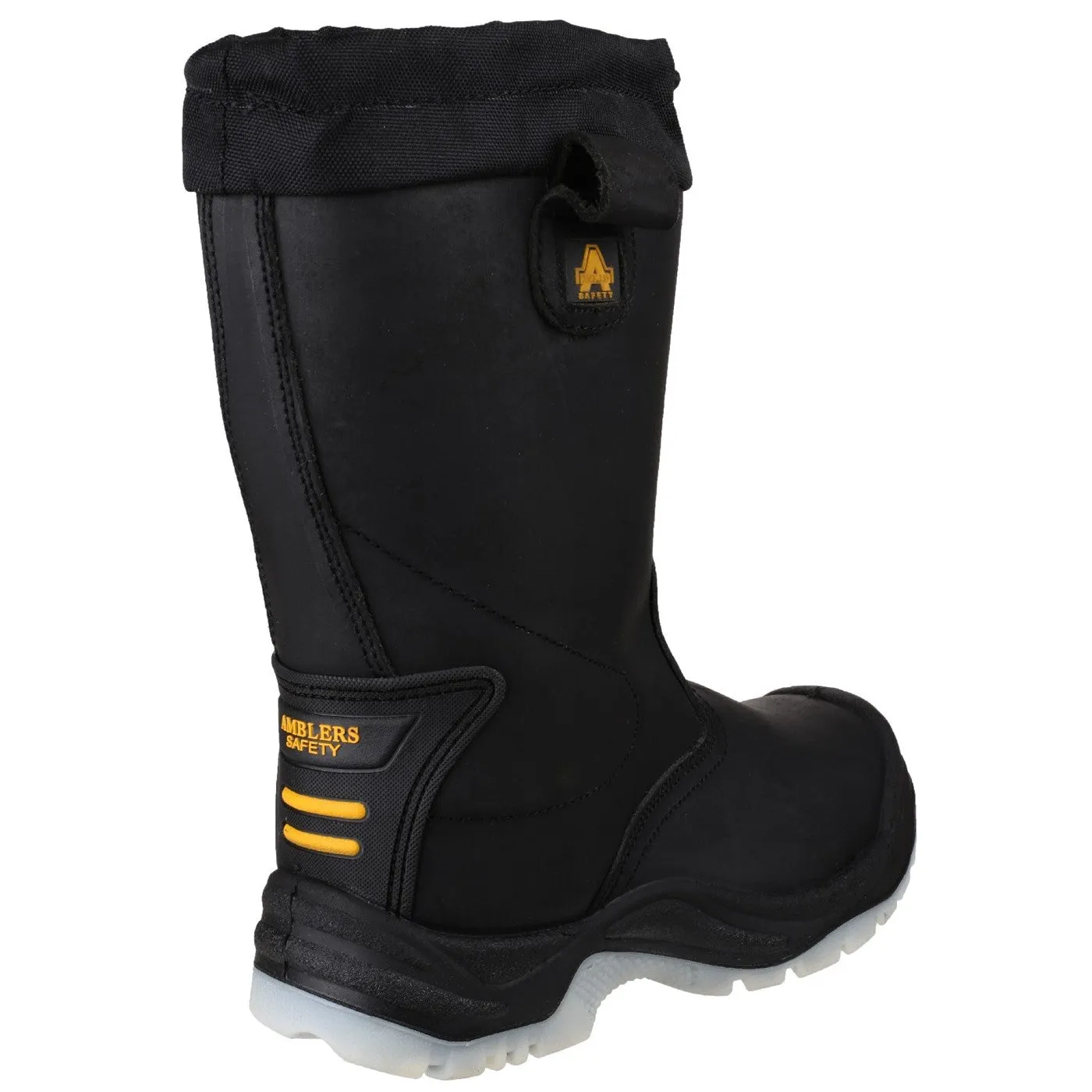 Amblers Safety FS209 Water Resistant Pull On Safety Rigger Boot S3 Black