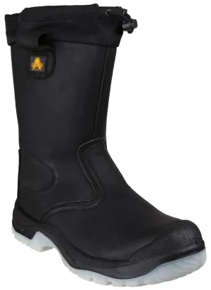 Amblers Safety FS209 Water Resistant Pull On Safety Rigger Boot S3 Black