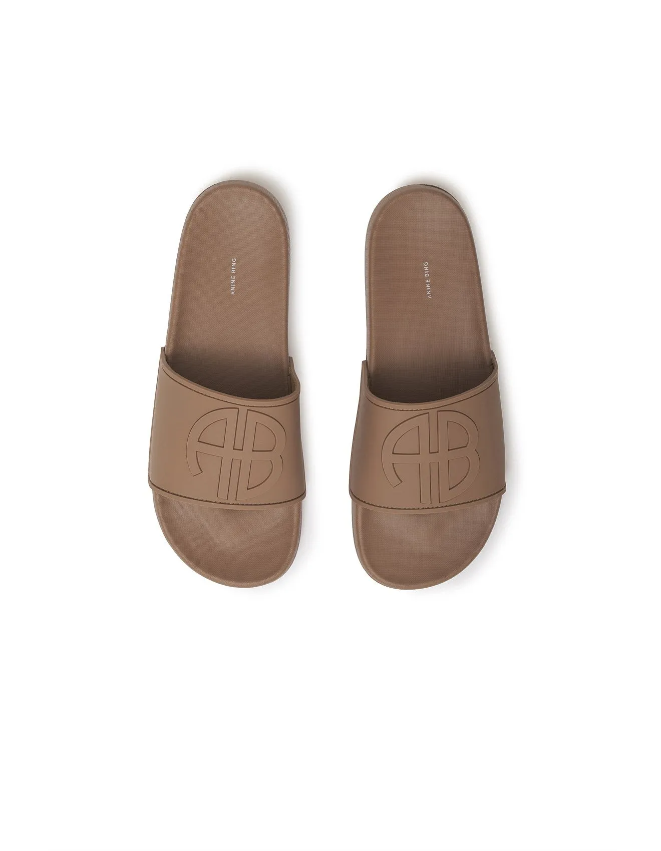 Anine Bing Isla Slides - Camel