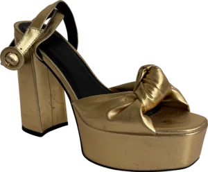 ASOS Metallic Nikita Knotted Platform Heels UK 7 EU 40 👠