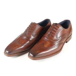 AZOR LA MODE Alaska Classic Oxford Wingtip Brogues – Brown