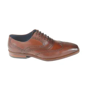 AZOR LA MODE Alaska Classic Oxford Wingtip Brogues – Brown