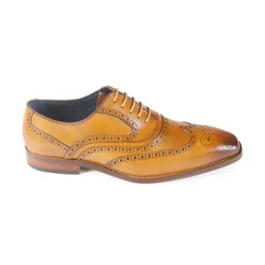 AZOR LA MODE Alaska Classic Oxford Wingtip Brogues – Tan