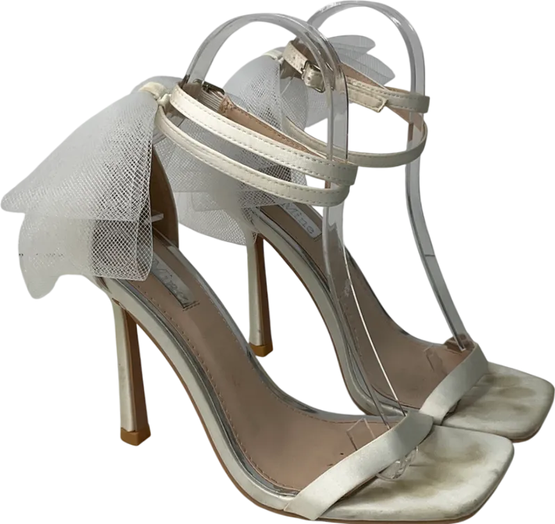 be mine Cream Bow Heels UK 5 EU 38 👠