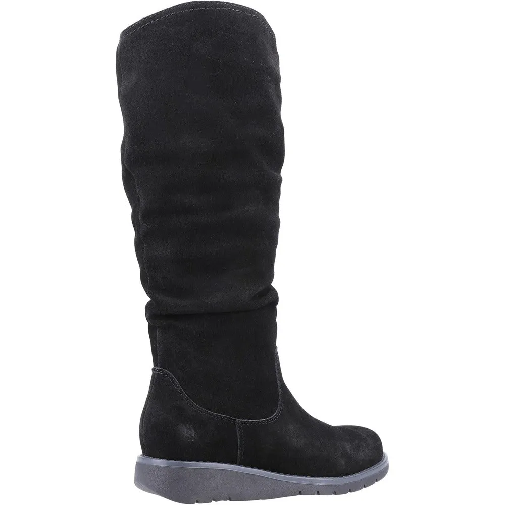 Black Lucinda Knee High Boots