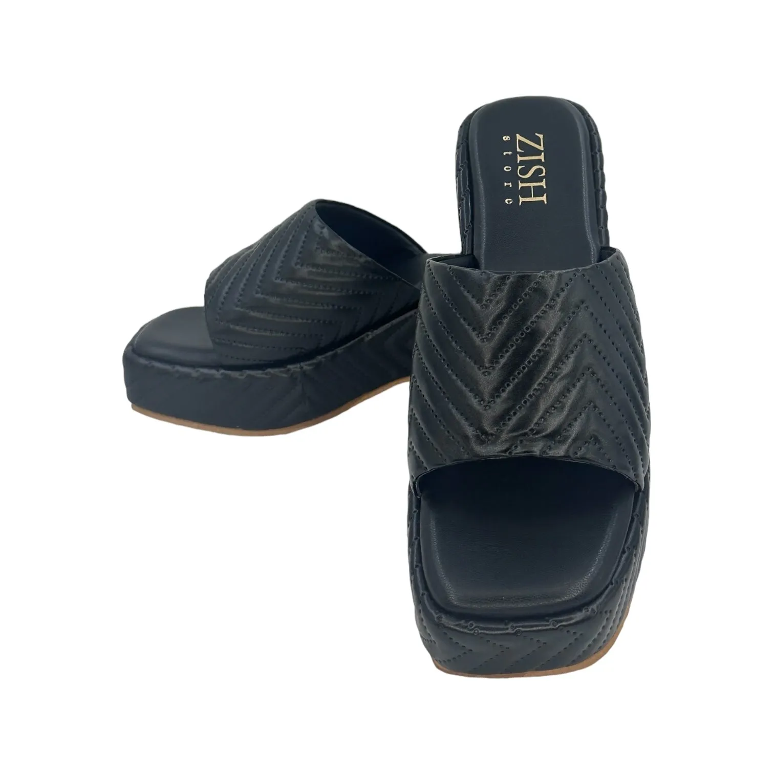 Black Zig Zag Slides