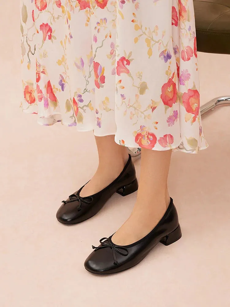 Blaise Bow Ballerina Heels