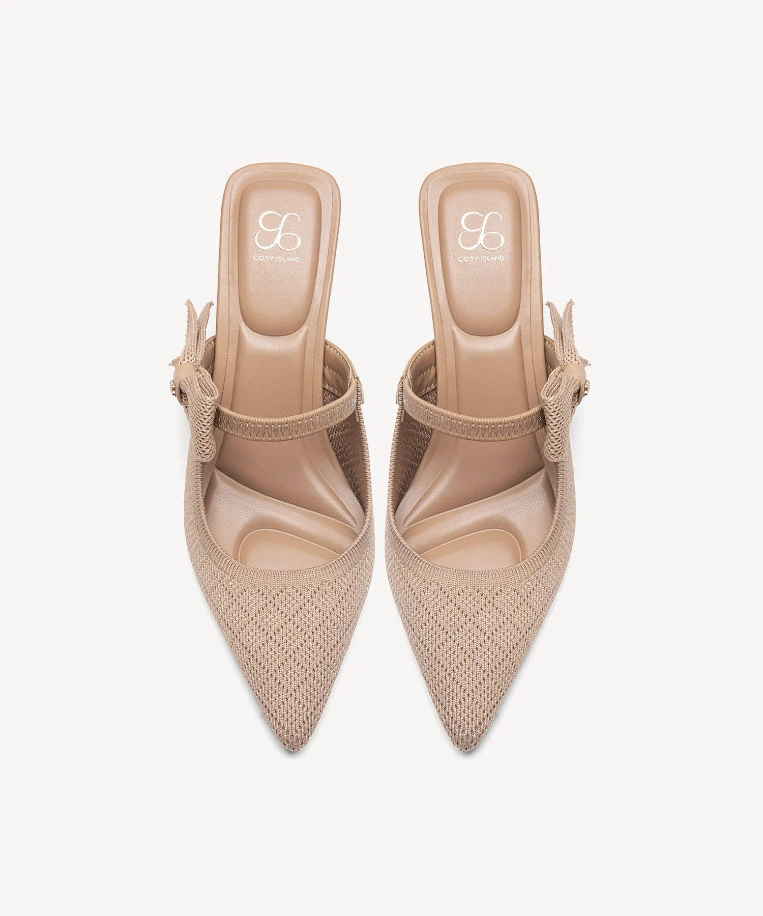 Bowknot Grace Pointed Toe Heeled Mules