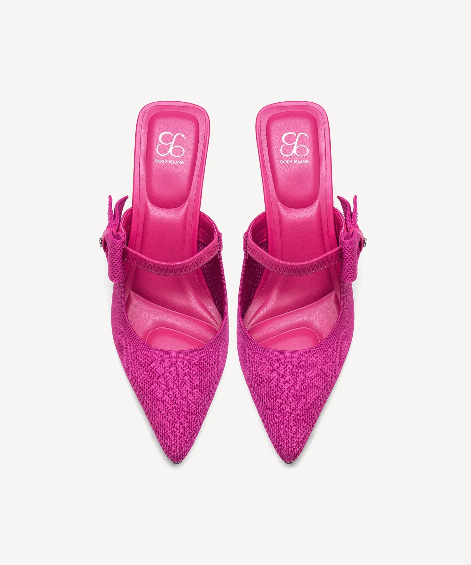 Bowknot Grace Pointed Toe Heeled Mules