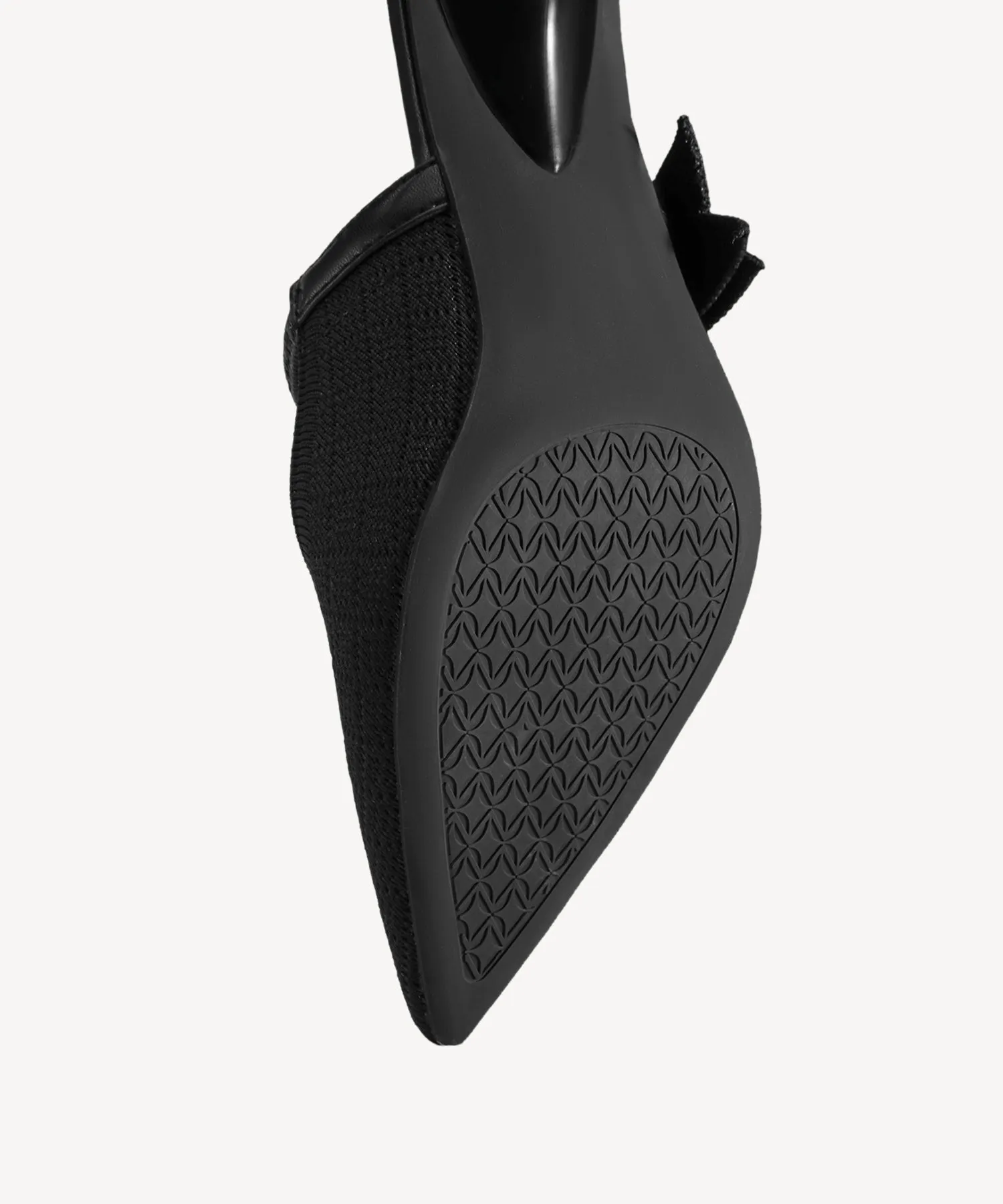 Bowknot Grace Pointed Toe Heeled Mules