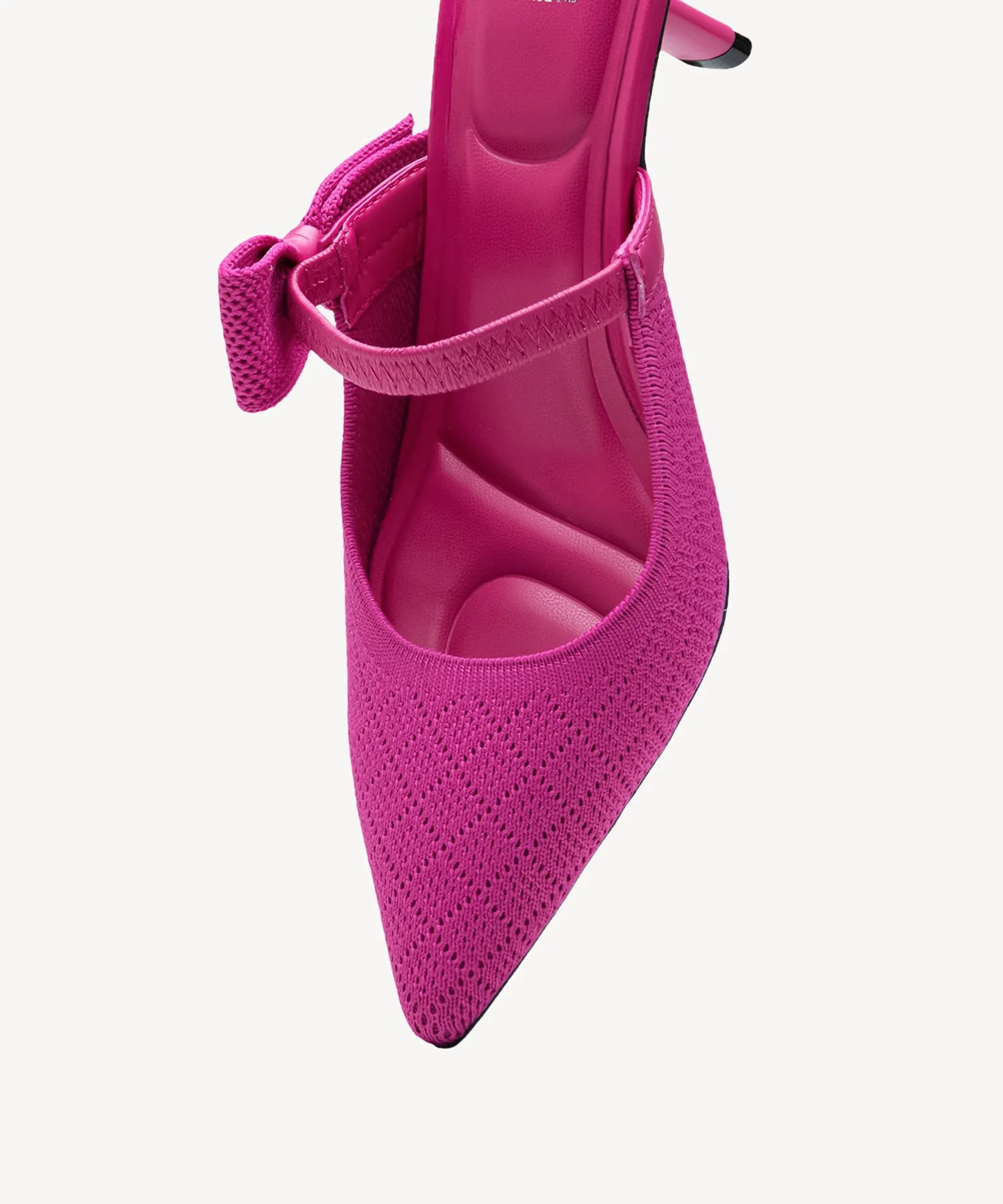 Bowknot Grace Pointed Toe Heeled Mules