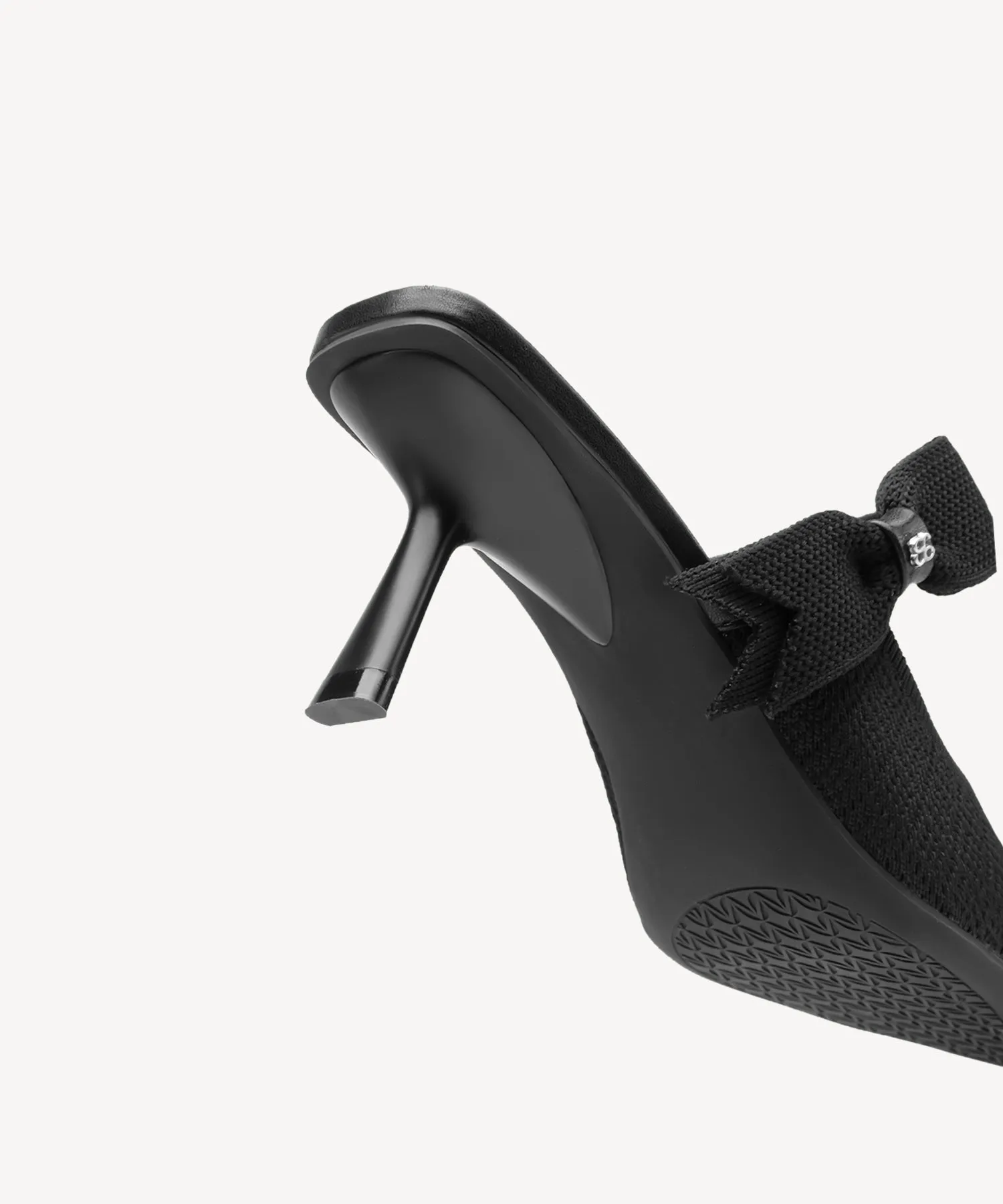 Bowknot Grace Pointed Toe Heeled Mules