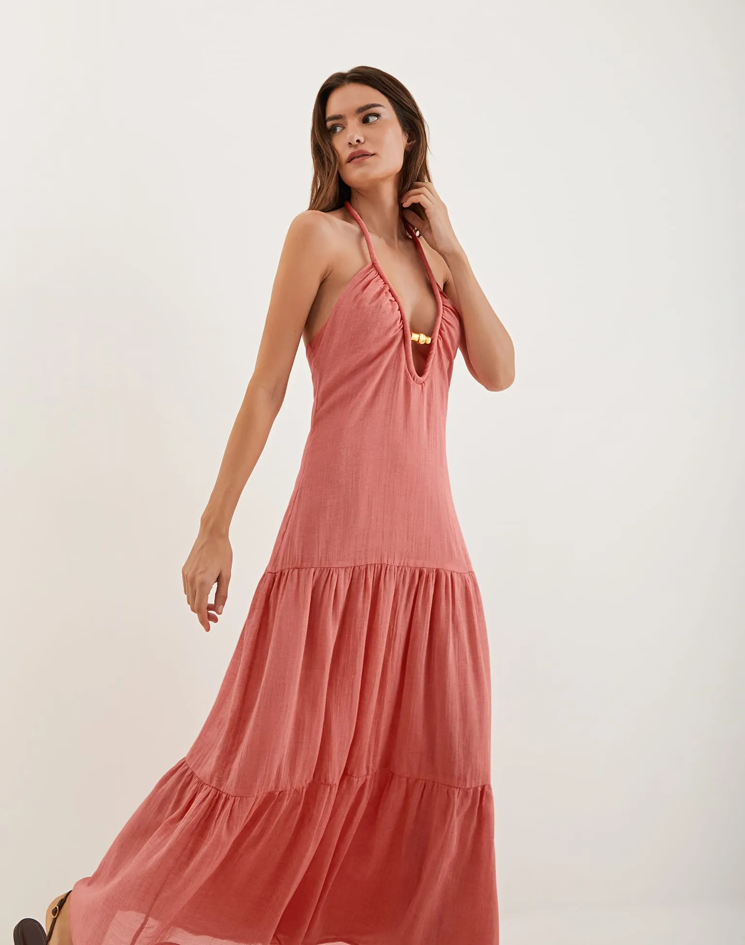 Cassia Maxi Dress - Ruby