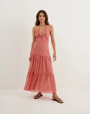 Cassia Maxi Dress - Ruby