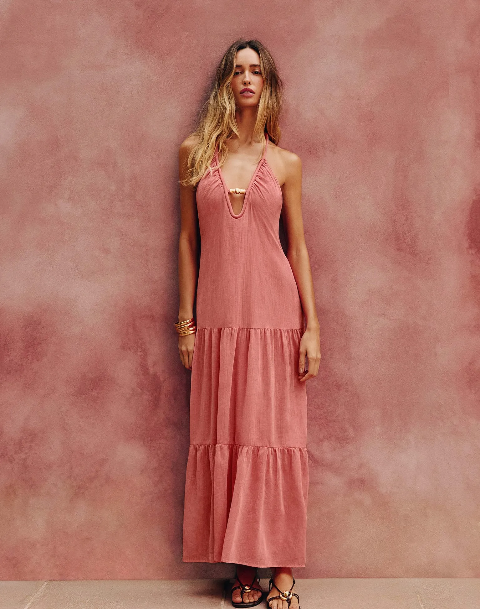 Cassia Maxi Dress - Ruby