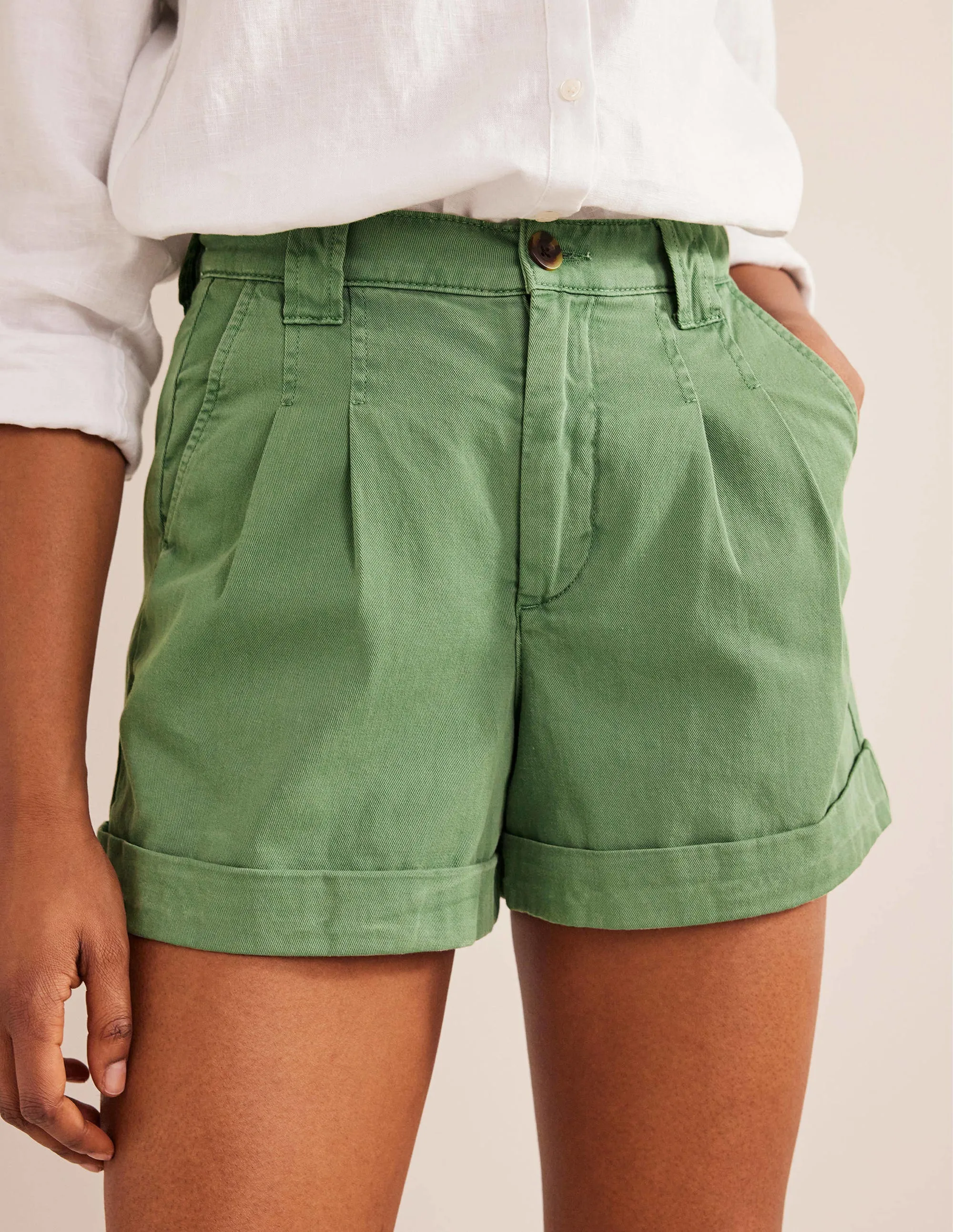 Casual Cotton Shorts-Seaspray