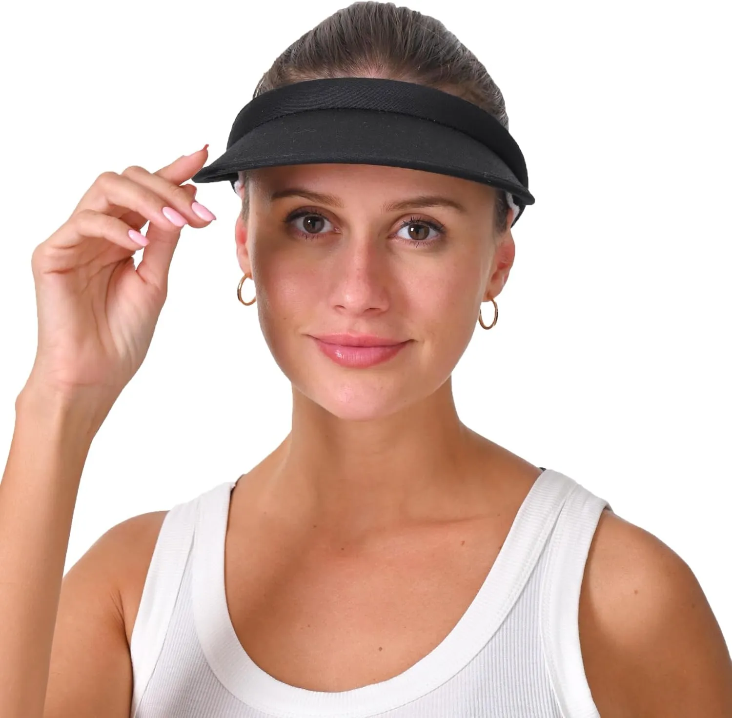Cotton Visor Hat Women Men Clip-on Visors Hats Adjustable Outdoor Sports Golf Beach Wide Brim Sun Cap