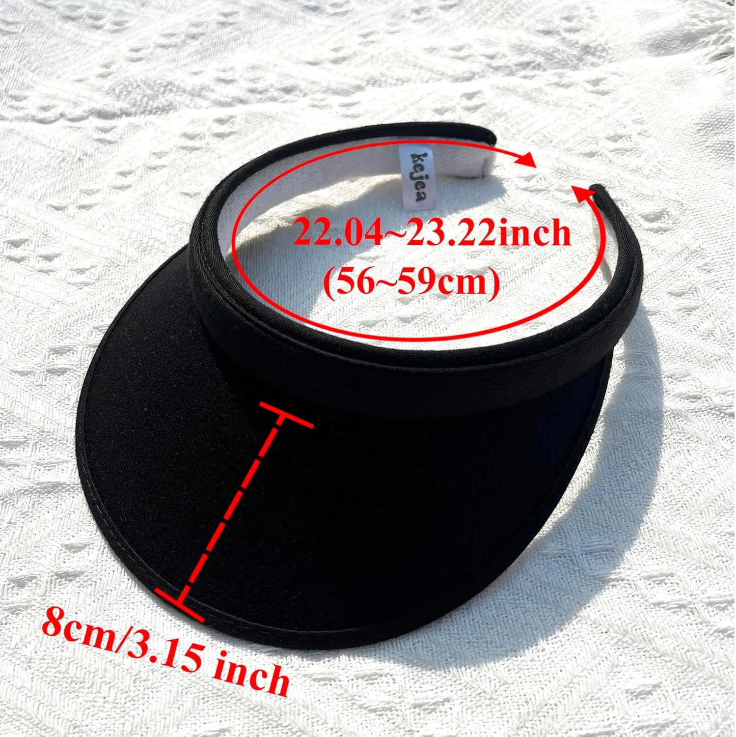 Cotton Visor Hat Women Men Clip-on Visors Hats Adjustable Outdoor Sports Golf Beach Wide Brim Sun Cap
