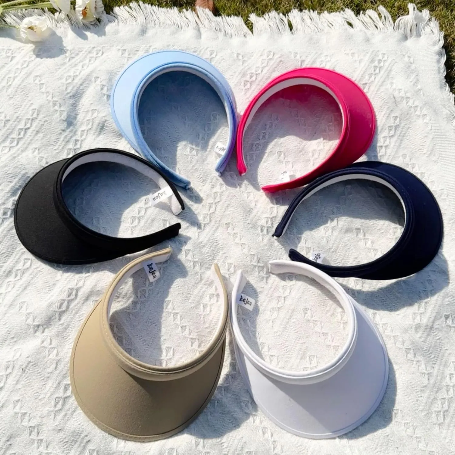 Cotton Visor Hat Women Men Clip-on Visors Hats Adjustable Outdoor Sports Golf Beach Wide Brim Sun Cap