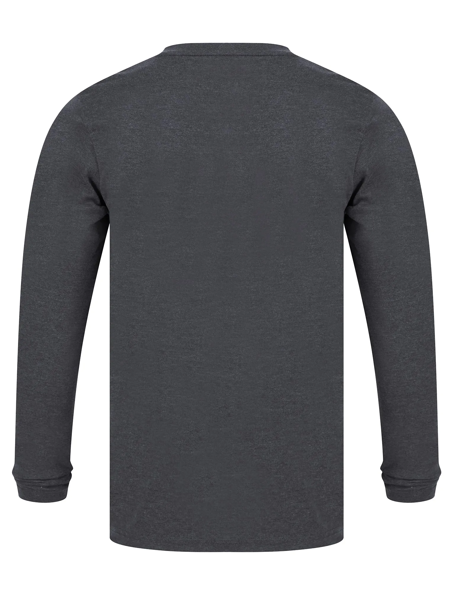 Default Motif Cotton Jersey Long Sleeve Top in Charcoal Marl - Tokyo Laundry
