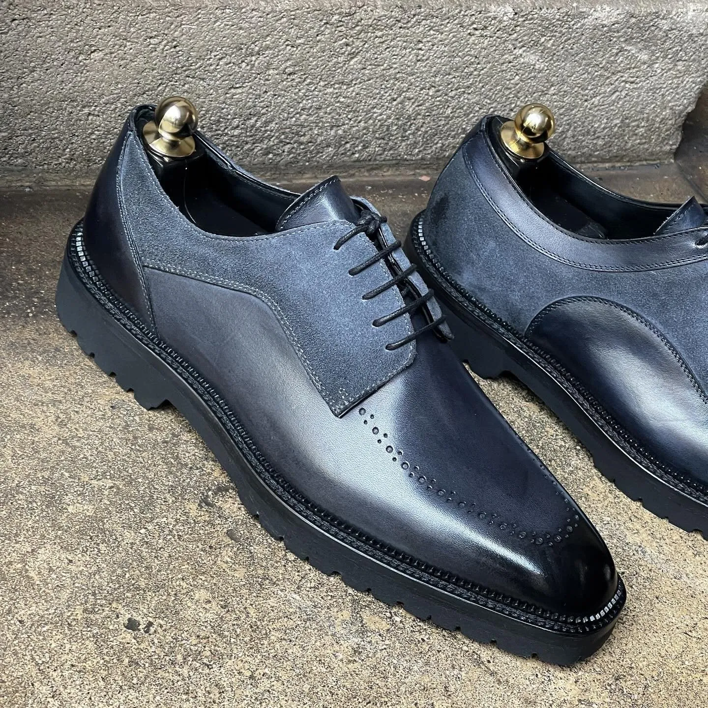 Derby Shoe with Rubber Commando Sole