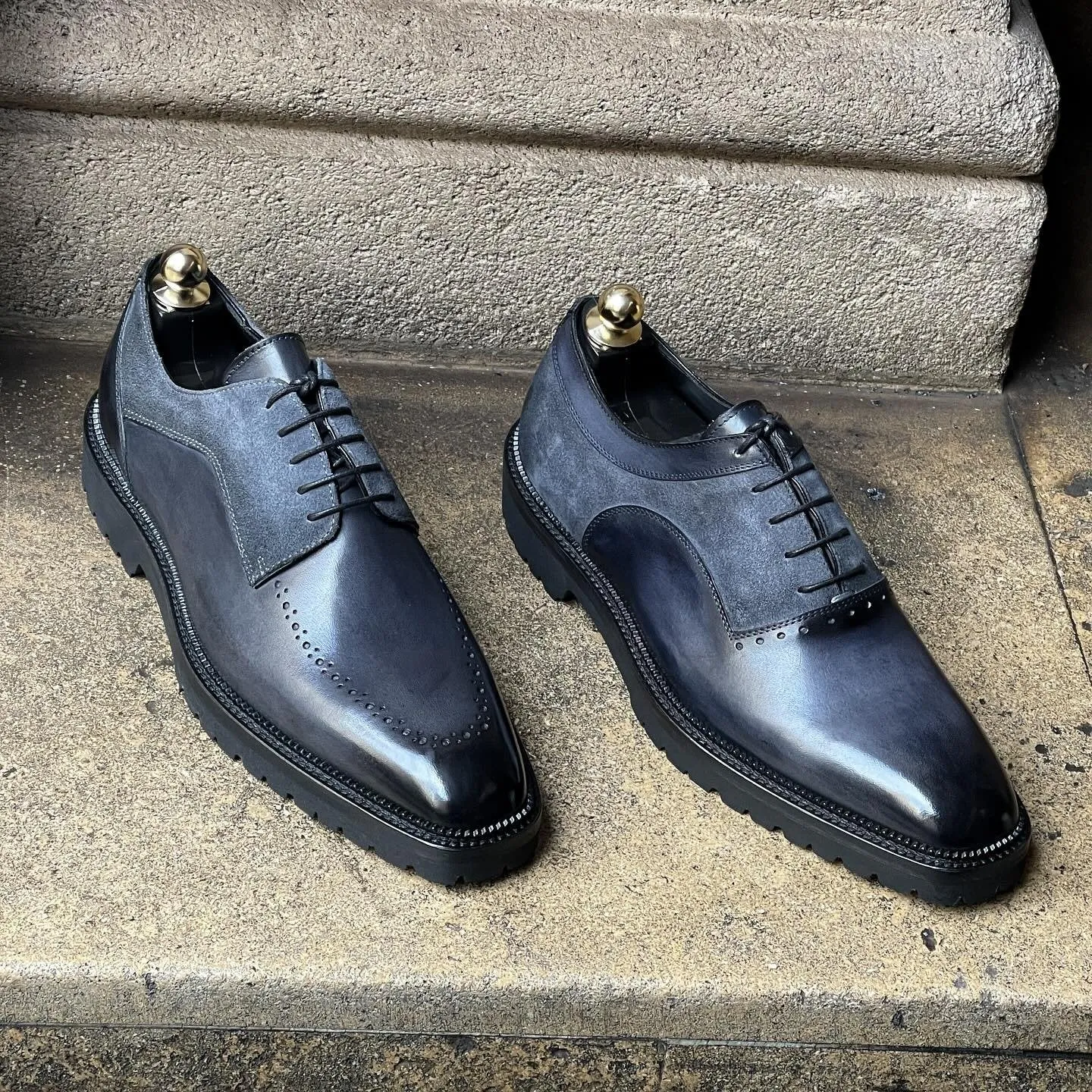 Derby Shoe with Rubber Commando Sole