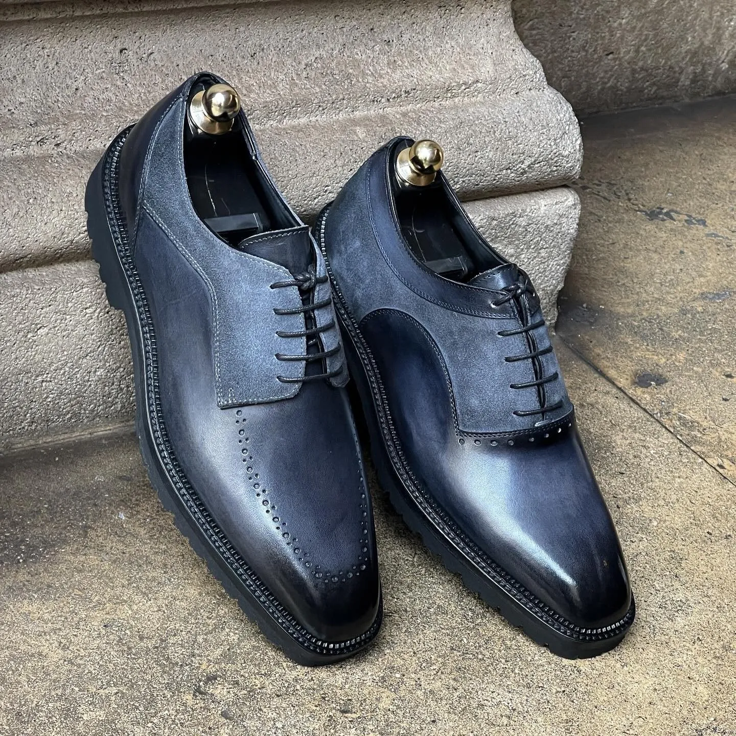 Derby Shoe with Rubber Commando Sole