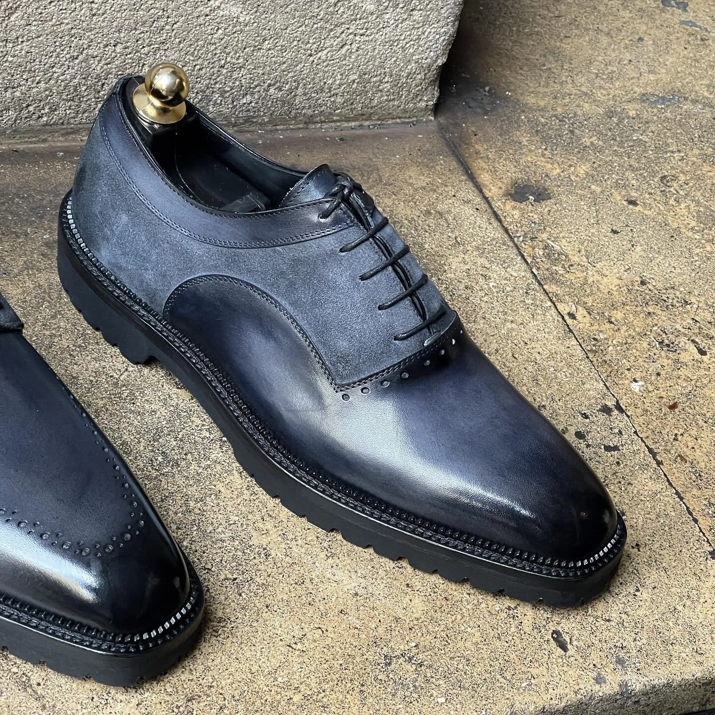 Derby Shoe with Rubber Commando Sole