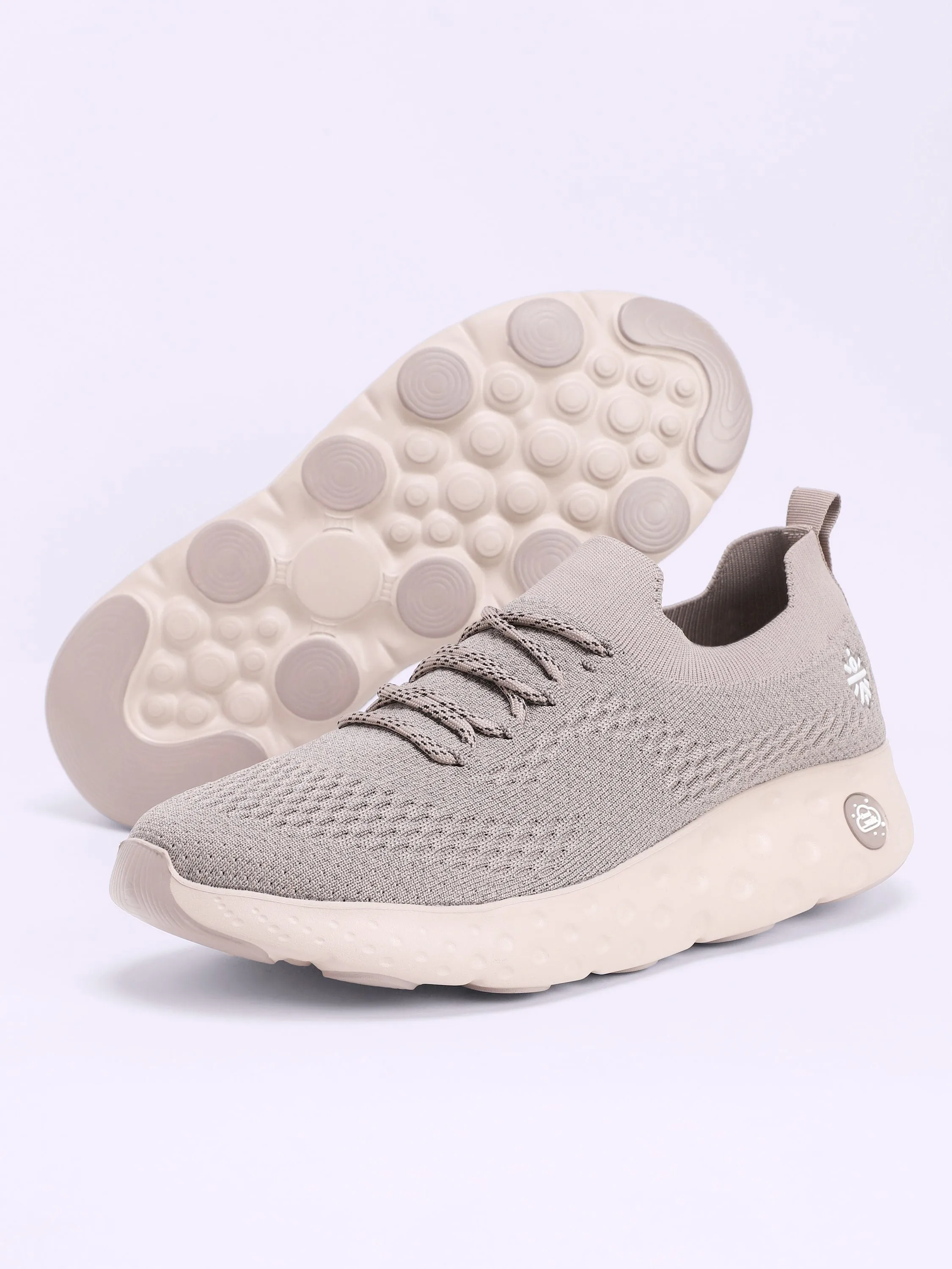 EZ  Plush Men's Walking Shoes - Pinkish Grey