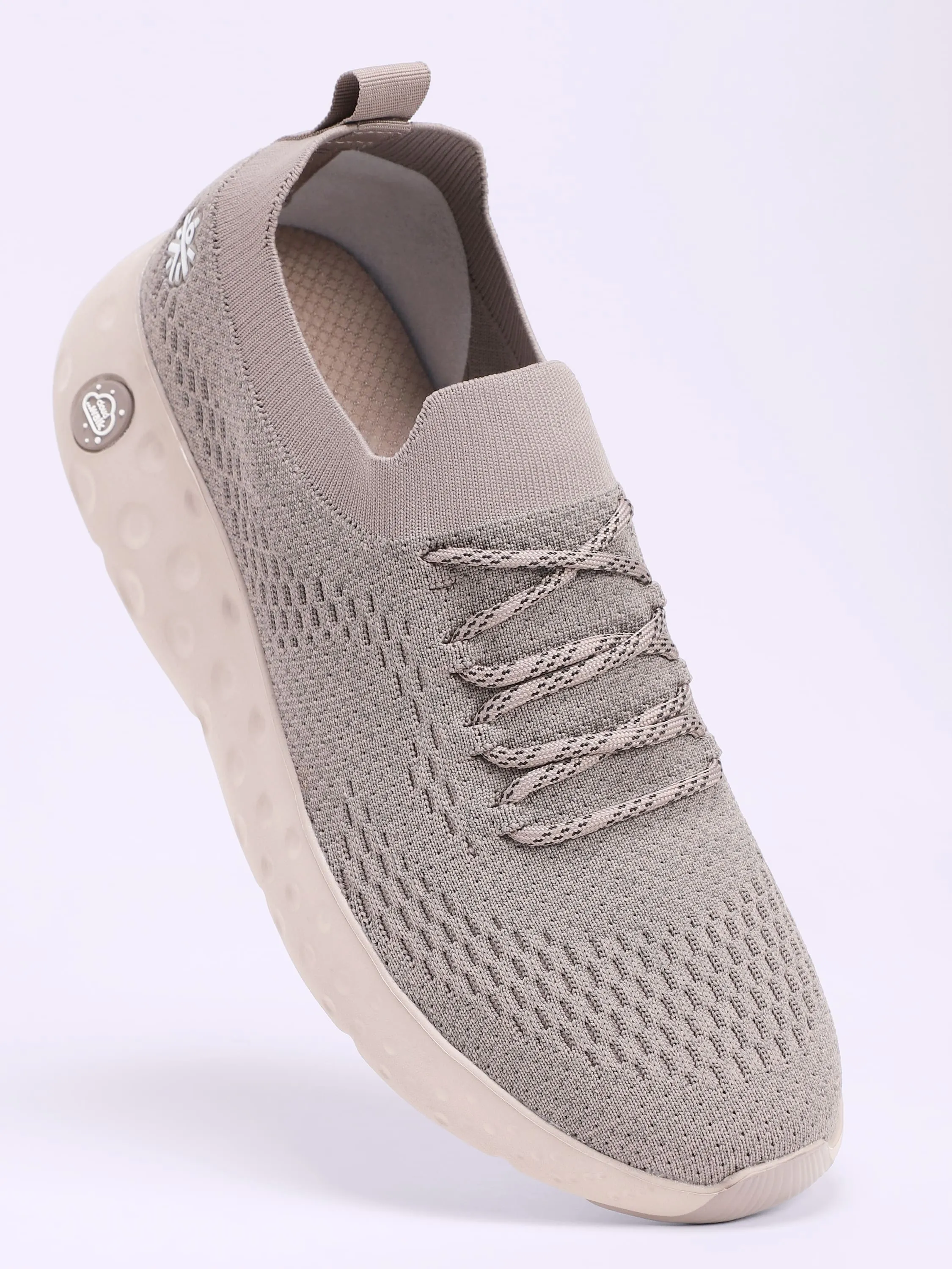 EZ  Plush Men's Walking Shoes - Pinkish Grey