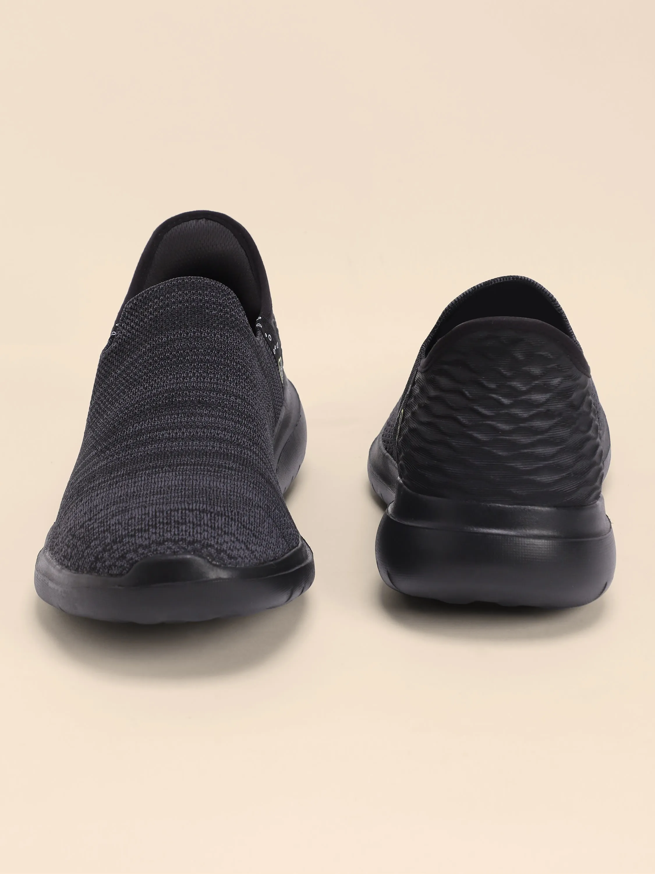 EZ  Walk Men's Walking Shoes - Black/Grey