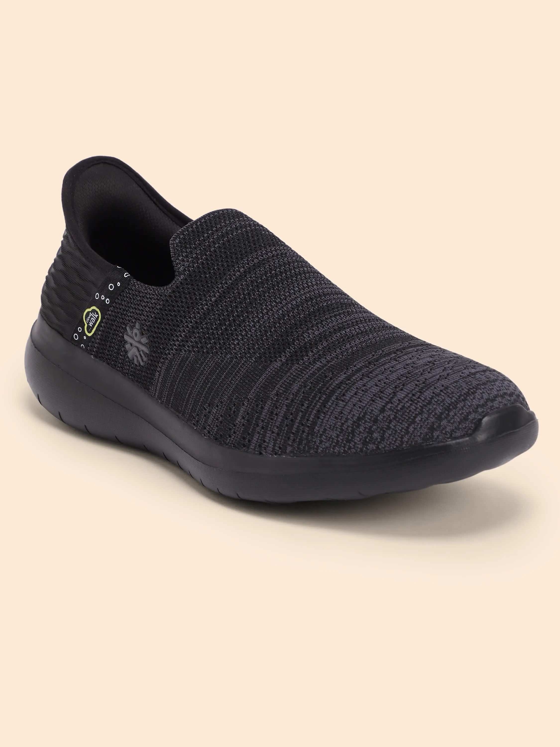 EZ  Walk Men's Walking Shoes - Black/Grey