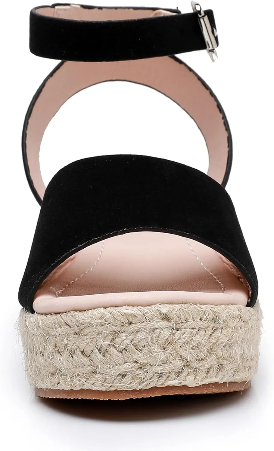 Felabo Girls' Flatform Espadrille Sandals ?C Open-Toe, Adjustable Ankle Strap, Casual Summer Shoes (Little Kid/Big Kid)