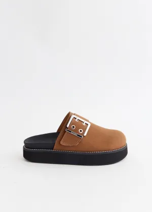 Feminine Buckle Mule Sandals
