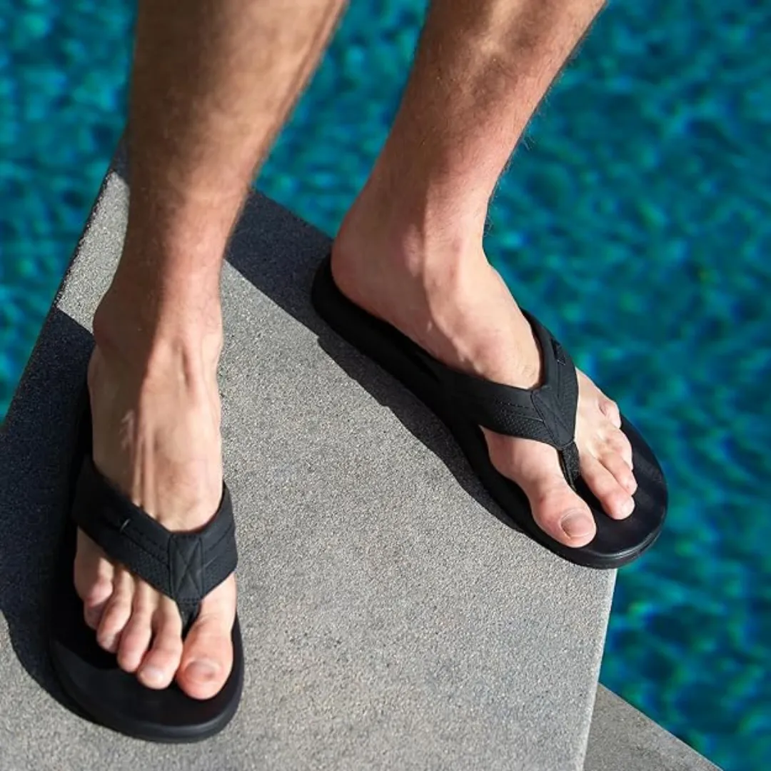 Flojos Men's Hydro Flat Sandals Levee Flip-Flop
