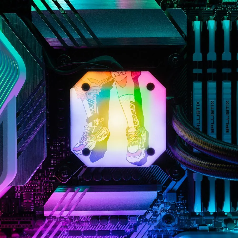 Fresh Kicks AIO Cover for Corsair iCUE ELITE CAPELLIX (H100i, H115i, H150i Black and White)