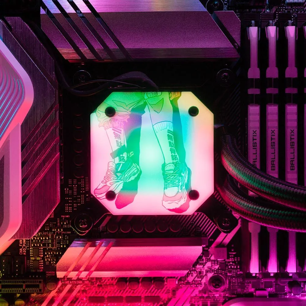Fresh Kicks AIO Cover for Corsair iCUE ELITE CAPELLIX (H100i, H115i, H150i Black and White)