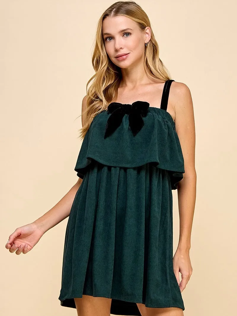 Holly Bow Mini Dress