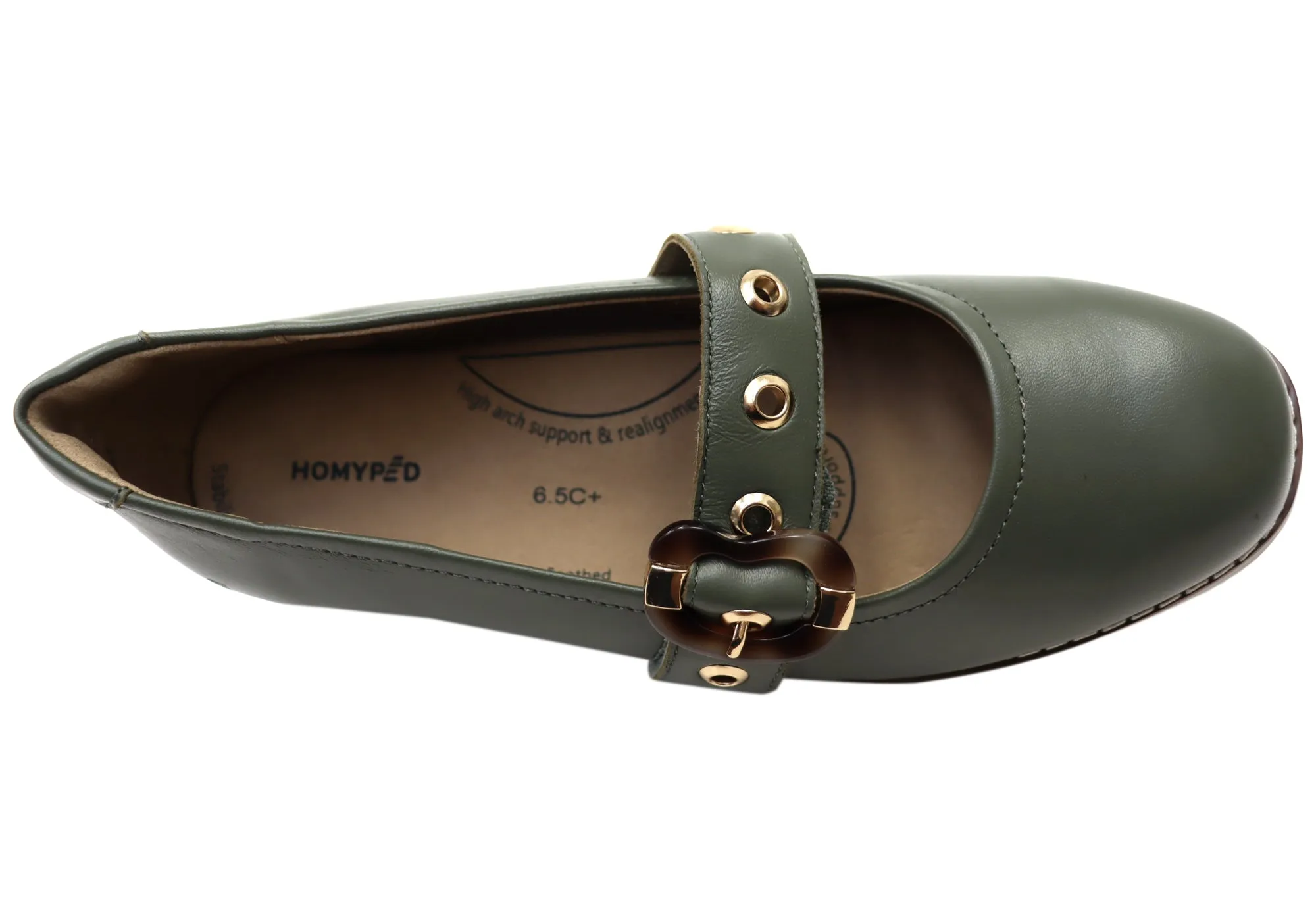 Homyped Lucy MJ Womens Supportive Leather Mary Jane Shoes