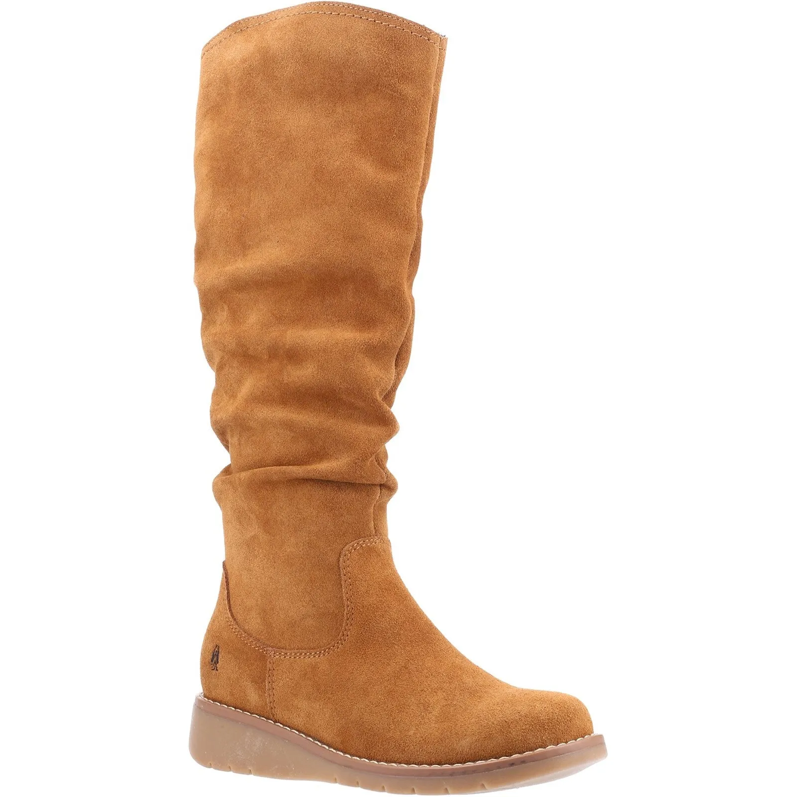 Hush Puppies Womens Lucinda Suede Boot - Tan