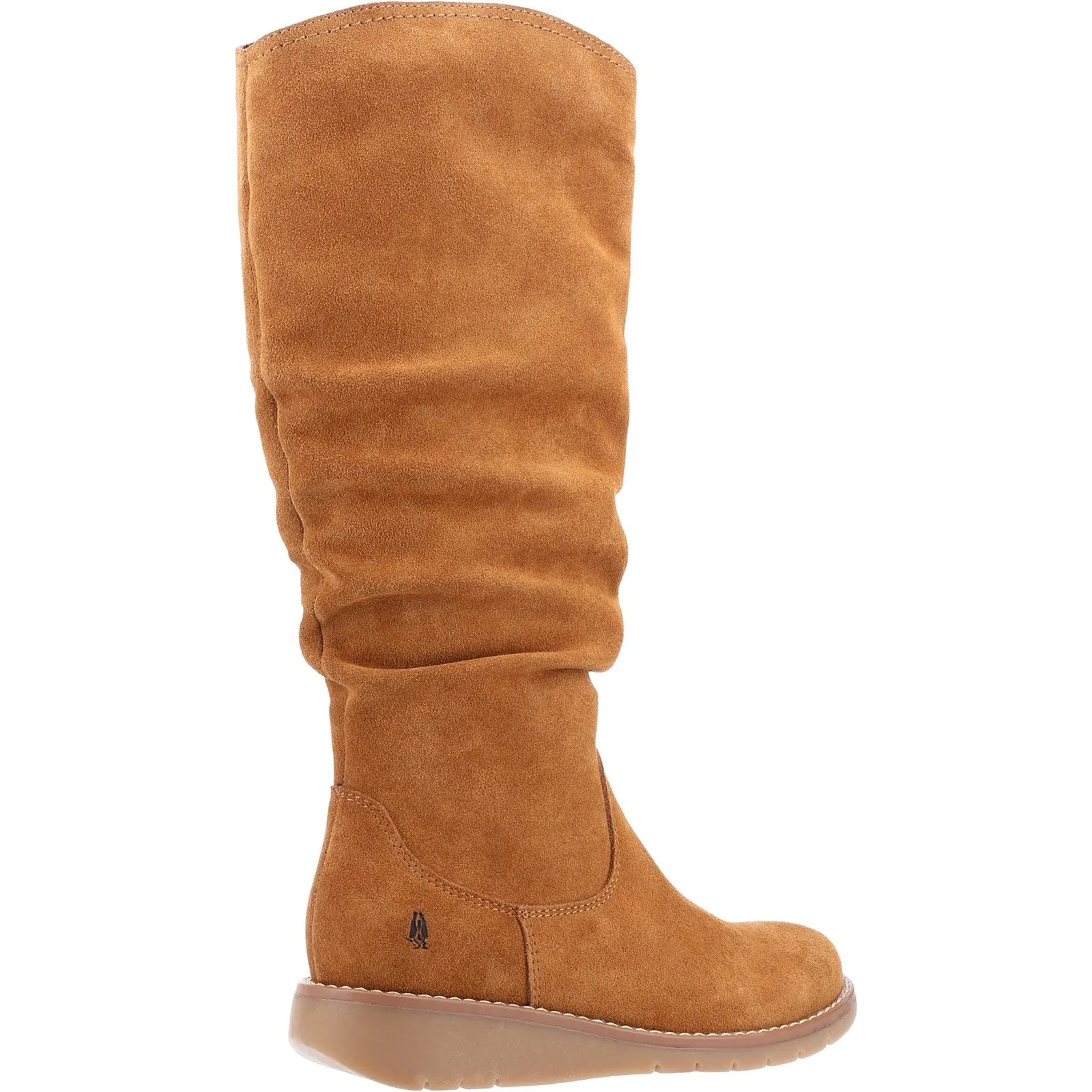 Hush Puppies Womens Lucinda Suede Boot - Tan