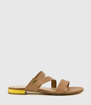 KLIM Flat Slide in Tan