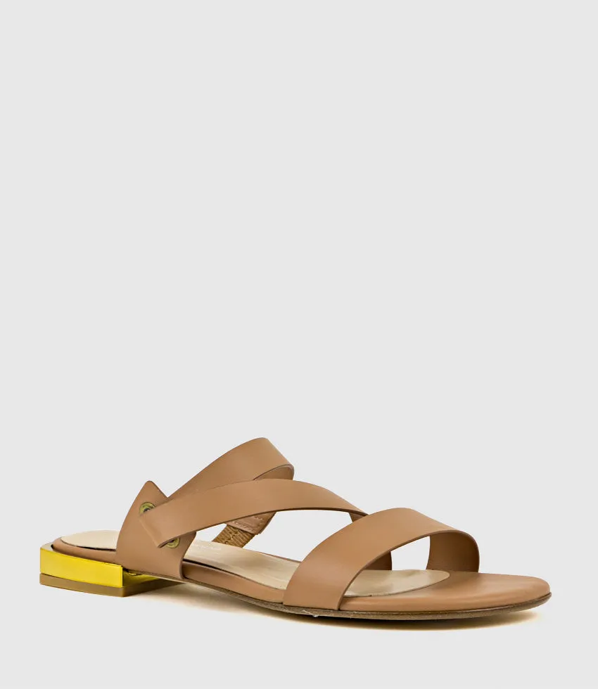 KLIM Flat Slide in Tan