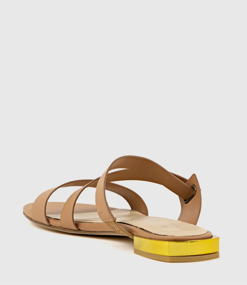 KLIM Flat Slide in Tan