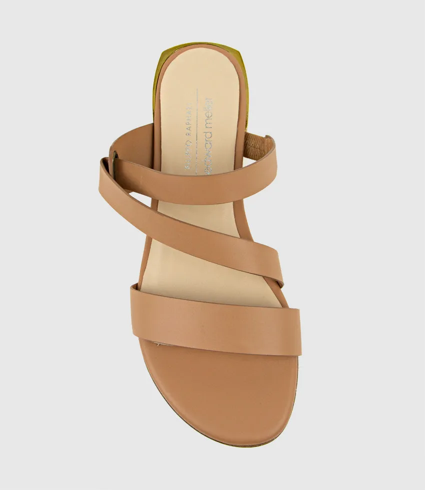 KLIM Flat Slide in Tan