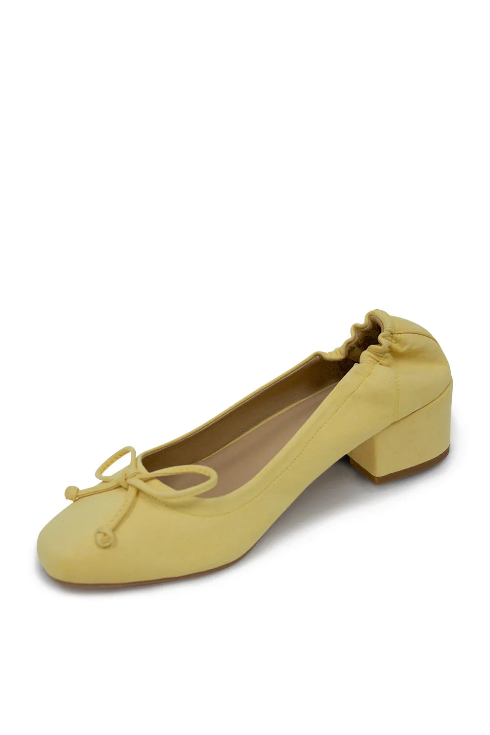 Margot Ballet Flats- Yellow Suede