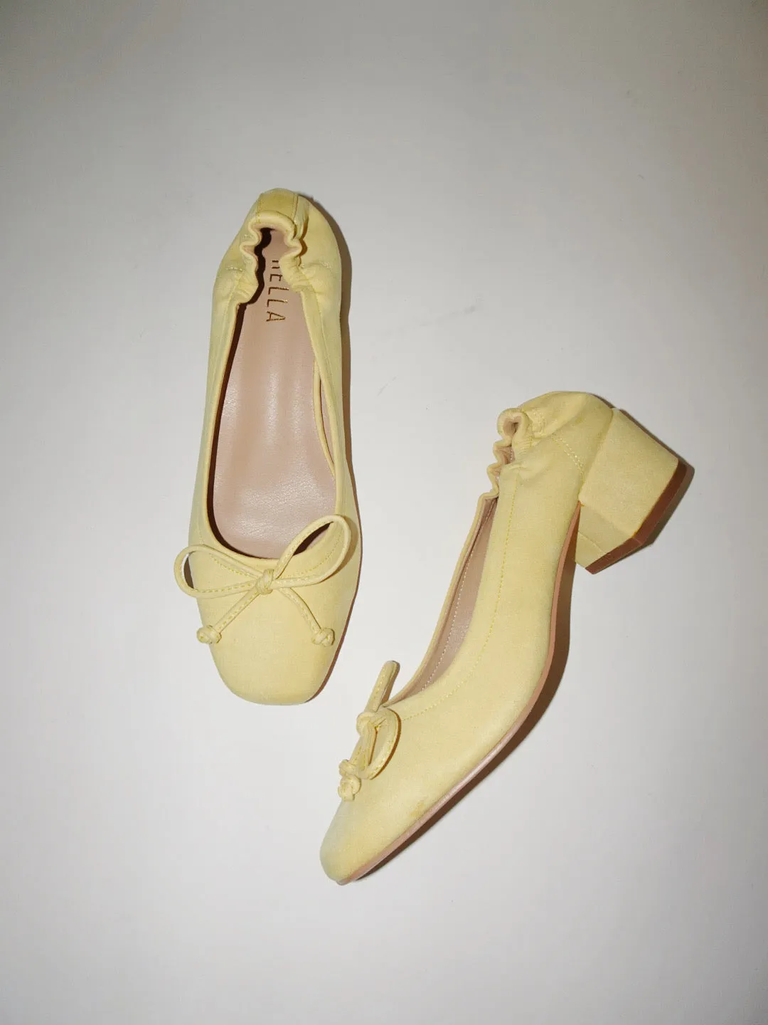 Margot Ballet Flats- Yellow Suede