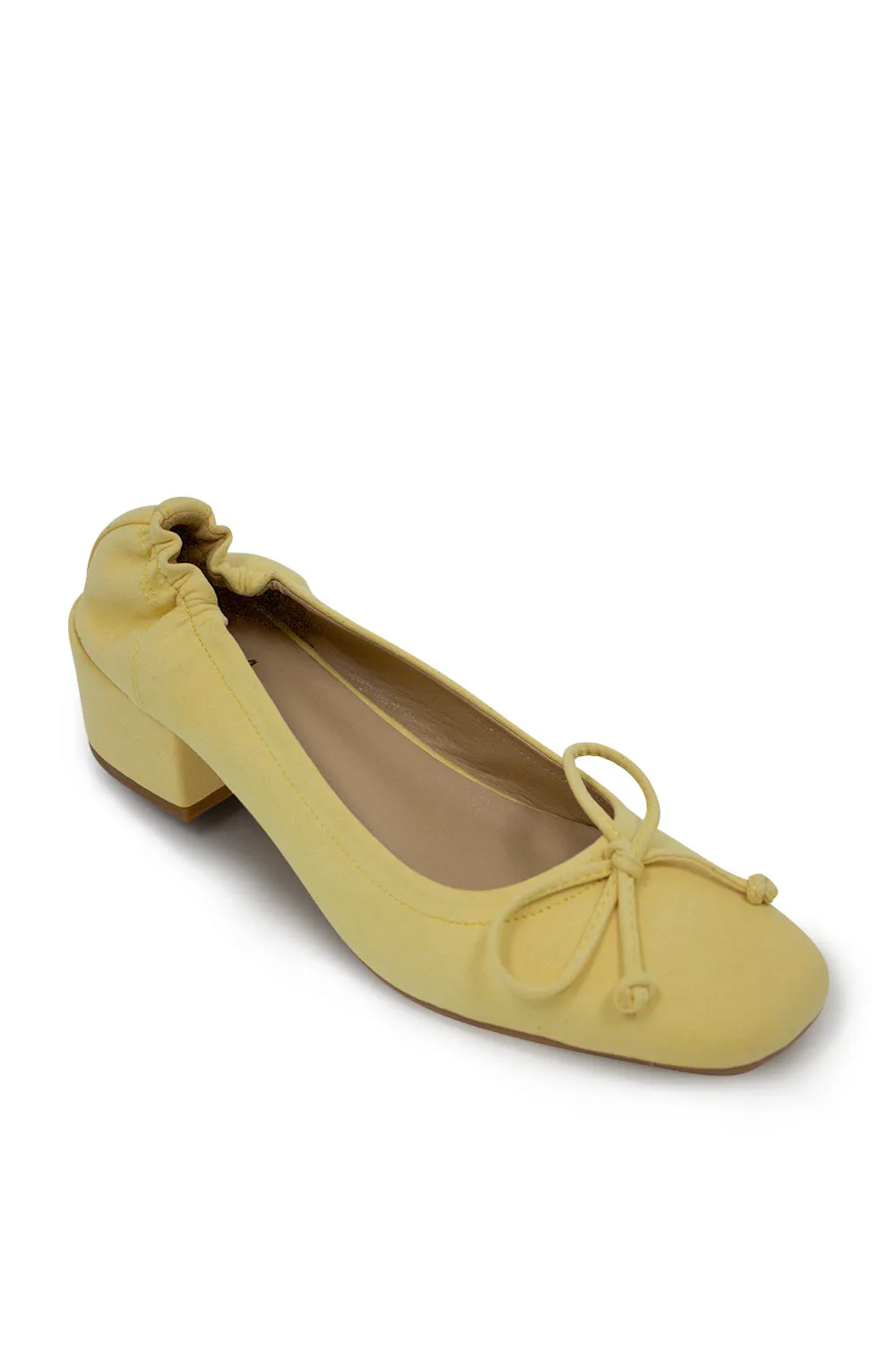 Margot Ballet Flats- Yellow Suede